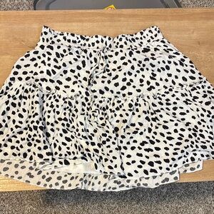 Black and White Polka Dot Skirt